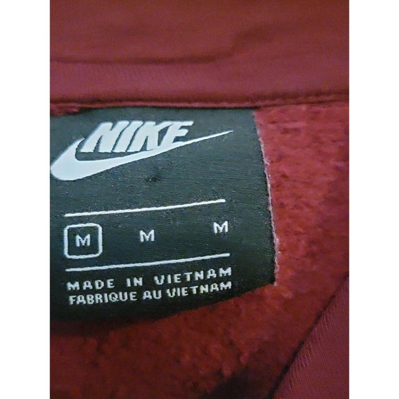 Nike Cowl Neck Hooded Sweatshirt Burgandy Size Medium Women's Hoodie - Picture 6 of 6